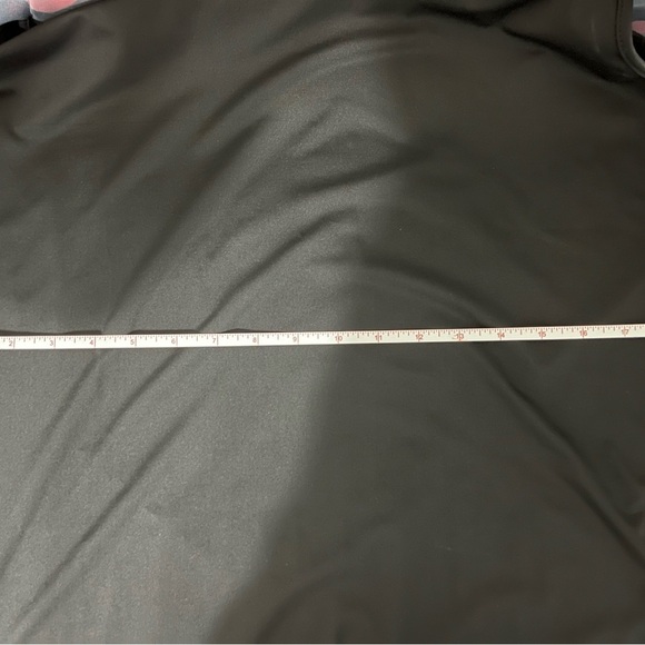 Red and Black Asymmetrical Gown with Flutter Sleeves - Picture 6 of 6